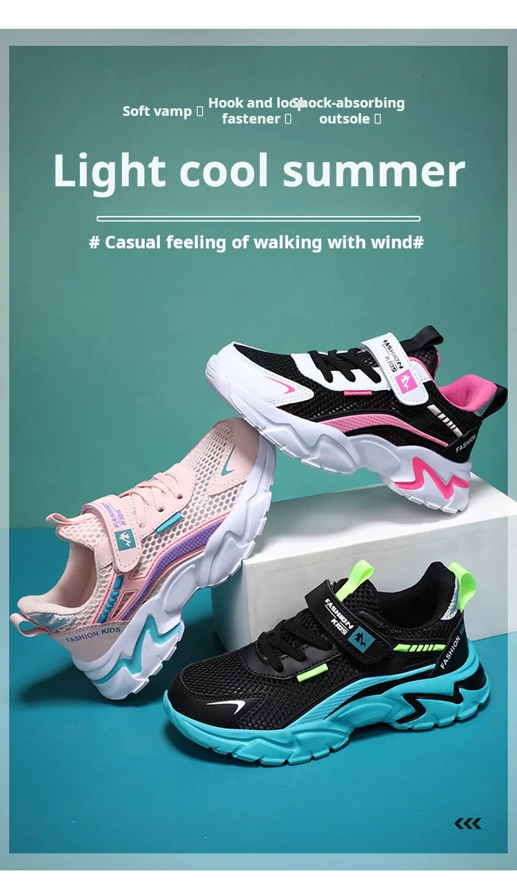 BreezeStep Kids Breathable Mesh Sneakers ATHLEXES