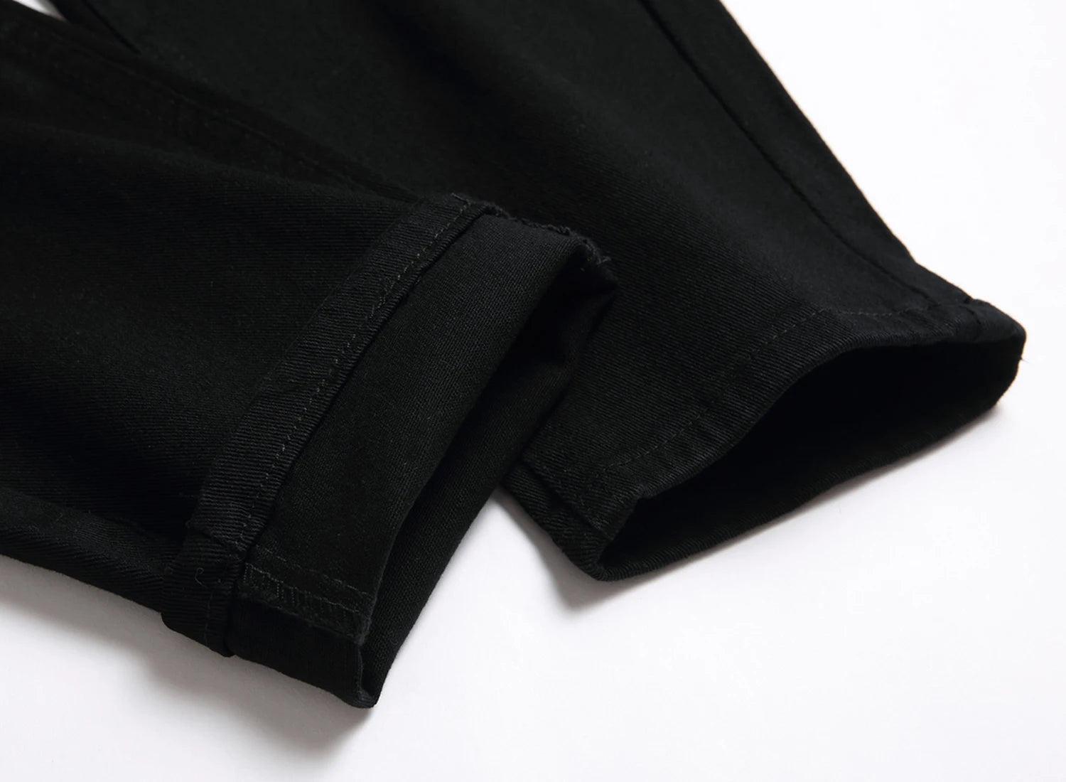 Urban Edge Black Ripped Skinny Biker Jeans ATHLEXES