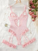 Elegant Lace Garter Lingerie Set with Choker ATHLEXES
