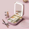 LuxeGlow Portable LED Makeup Mirror Case ATHLEXES