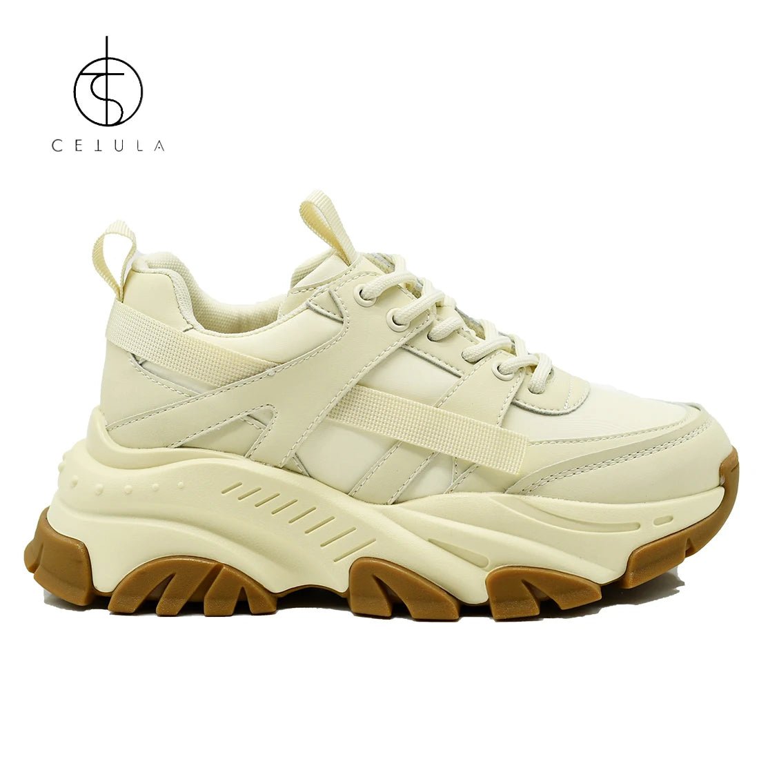 Cetula 2021 New Degisn Chunky Four Season  Sneaker Daddy Platform Lace-Up Casual Shoes ATHLEXES