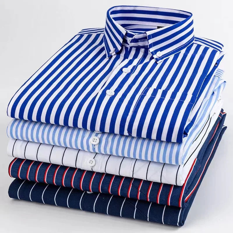 StripeLine Long Sleeve Slim Shirt ATHLEXES