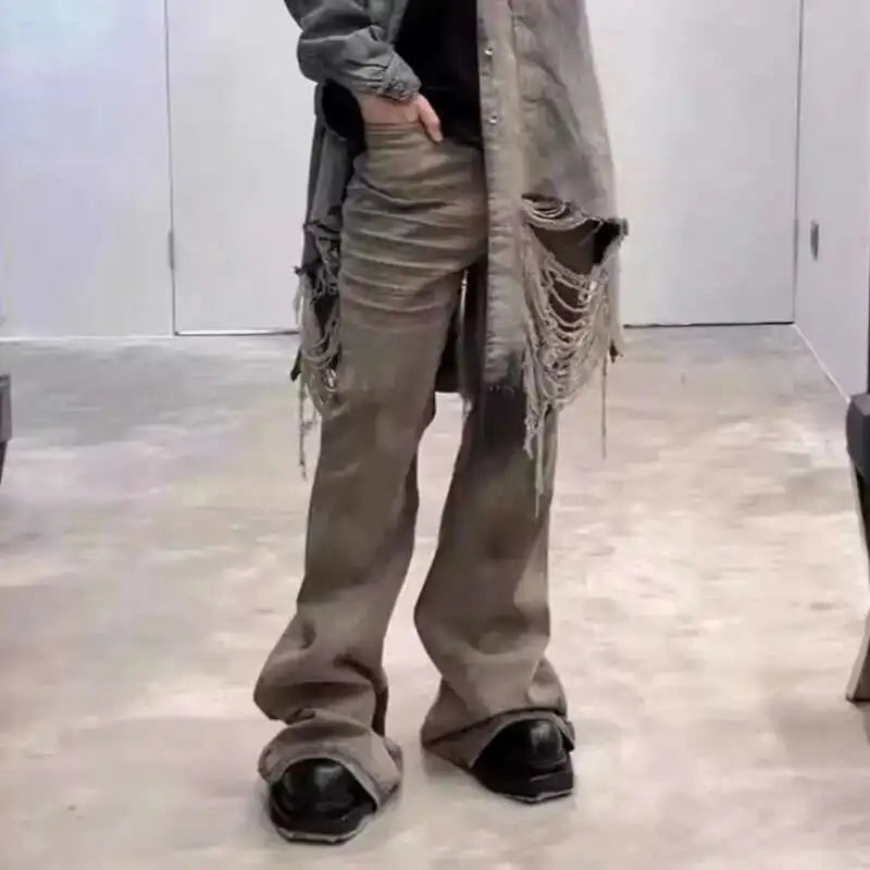 Vintage Style Wide Leg Men's Jeans ATHLEXES