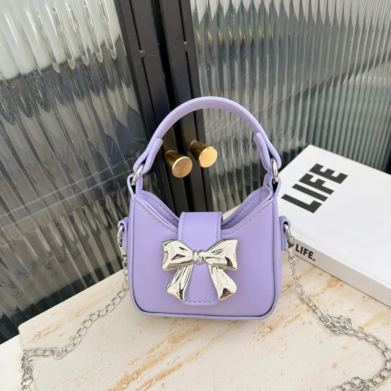 Charming Bowknot Princess Crossbody Bag for Girls ATHLEXES