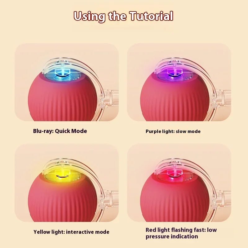 Interactive Cat Toys Ball Auto Electric Rolling Ball Toys for Cats/Kitty Pets Smart Automatic Teaser USB Rechargeable ATHLEXES