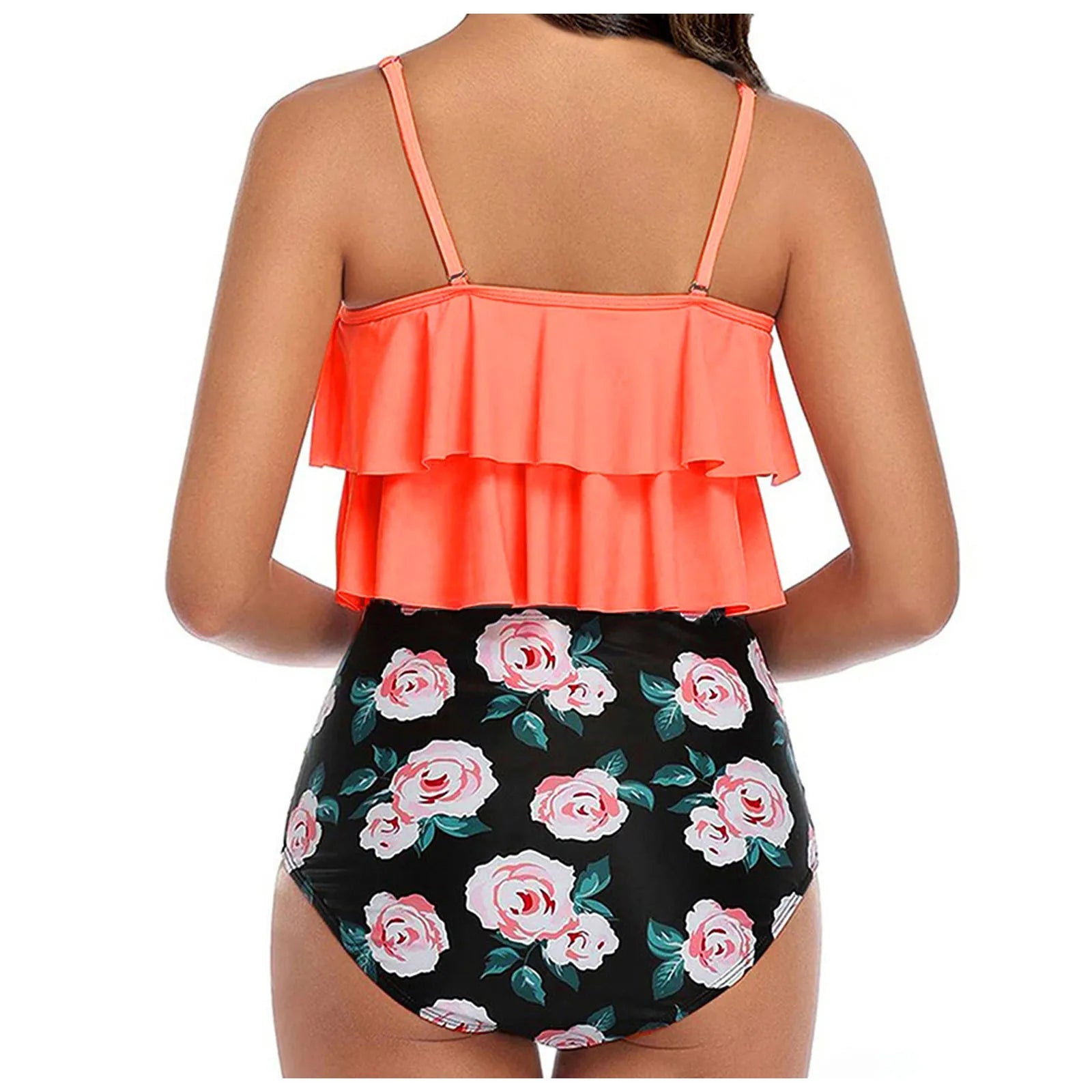 Vintage Ruffle Ruched High Rise Bikini Set ATHLEXES