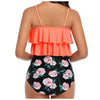 Vintage Ruffle Ruched High Rise Bikini Set ATHLEXES