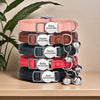 Engraved Luxury PU Leather Cat Collar ATHLEXES