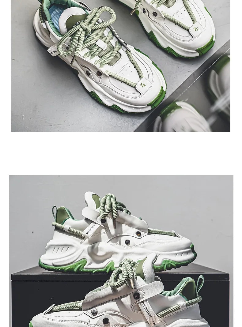 Trendy 2024 High Rise Thick Sole Men's Board Shoes ATHLEXES