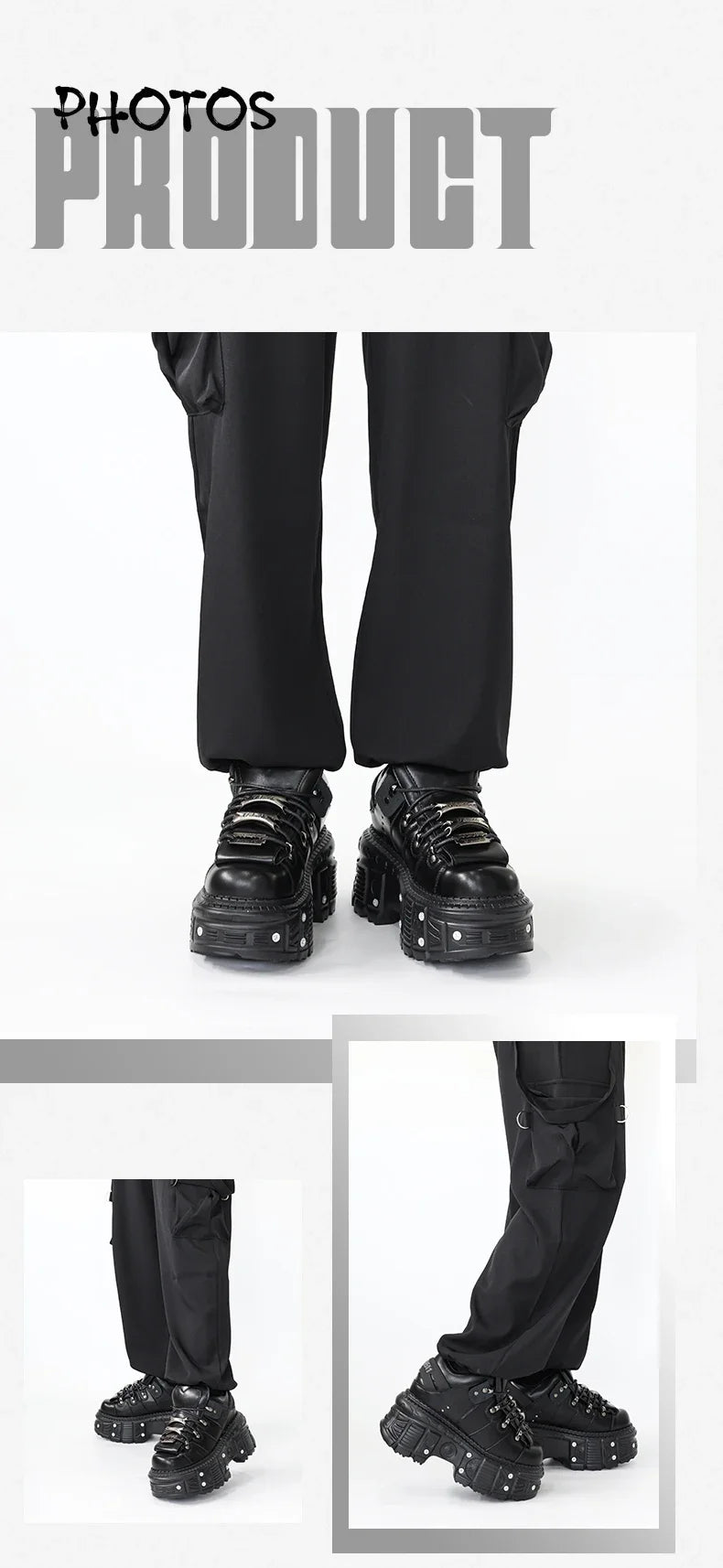 Gothic Chic Lace-Up Platform Ankle Boots ATHLEXES