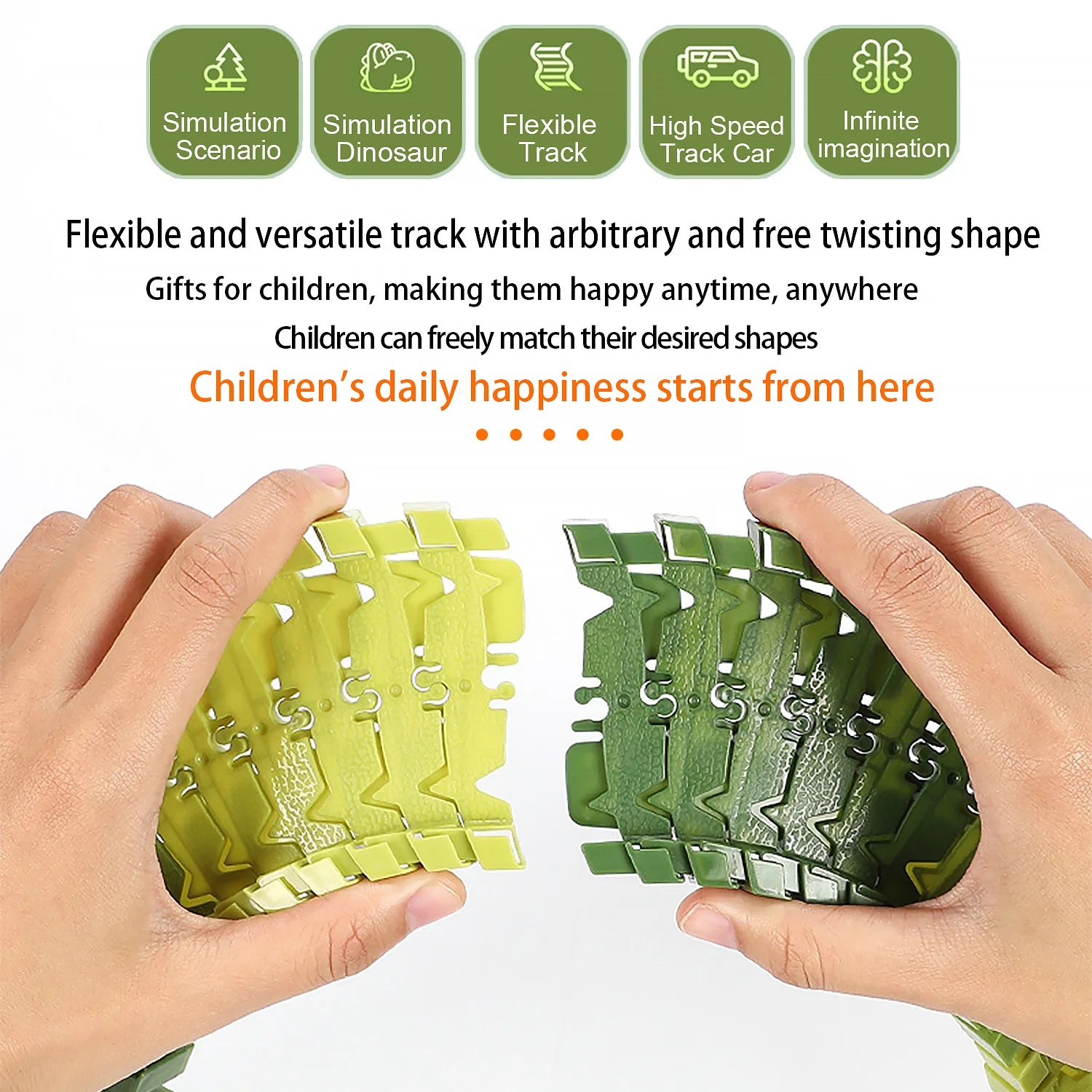 DinoTrack Electric Climbing Race Car Set for Kids ATHLEXES