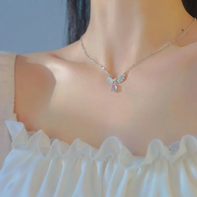 Celestial Charm Moonstone Pendant Necklace ATHLEXES