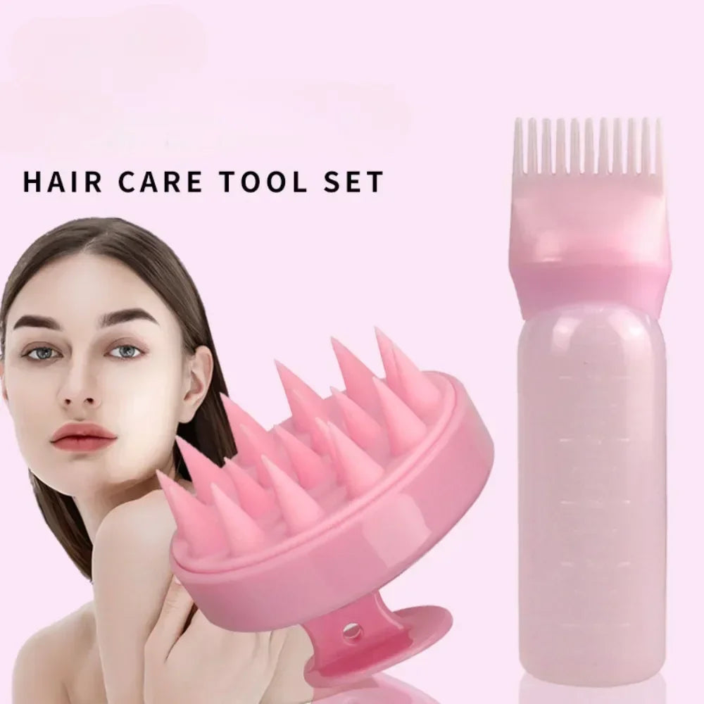 Silicone Scalp Massager & Hair Dye Applicator Set ATHLEXES