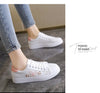 Embroidered Bow Platform Walking Flats for Women ATHLEXES