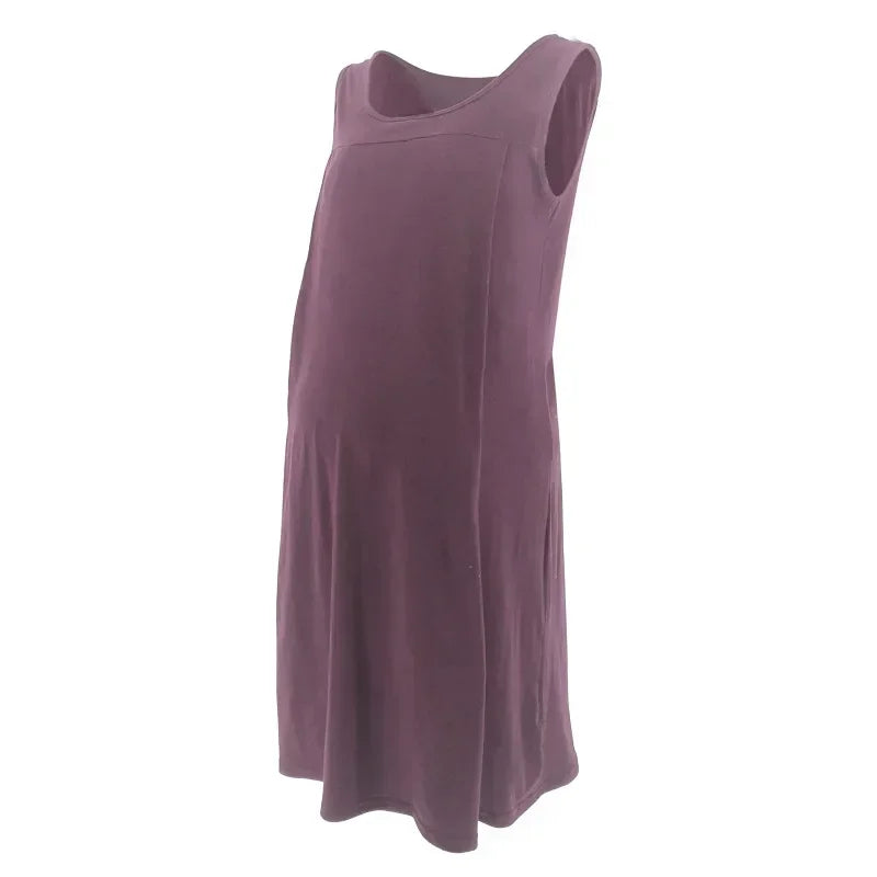 Elegant Maternity Nursing Gown for Comfortable Care ATHLEXES