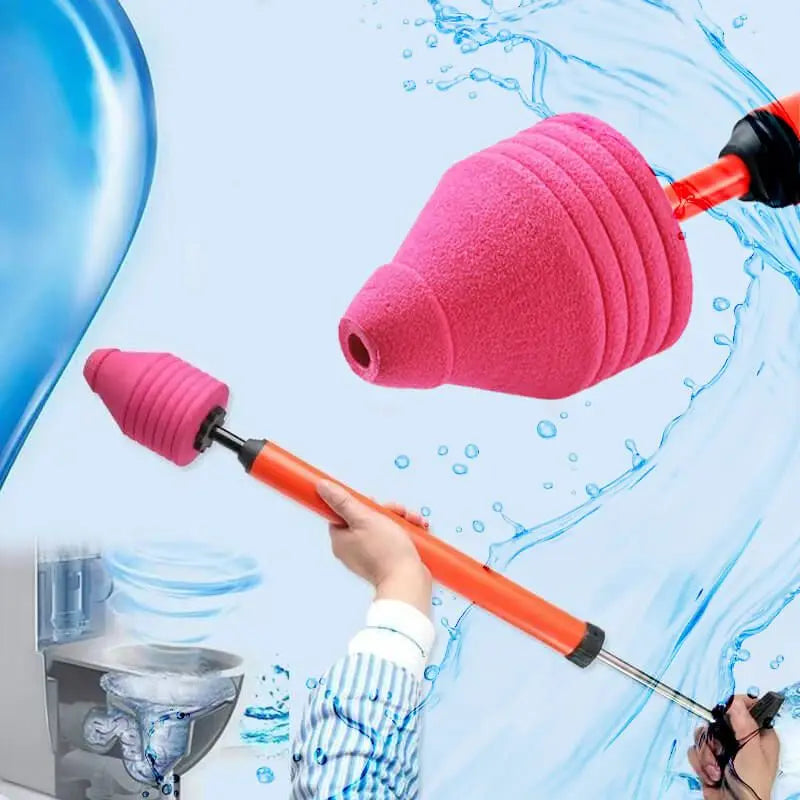 High Pressure Toilet Unblocker - One Shot Plunger Power ATHLEXES