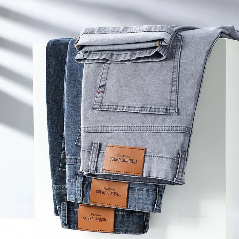 Stylish Gray Soft Fit Men's Summer Jeans ATHLEXES