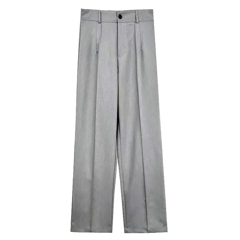 Chic High Waist Straight Leg Office Pants ATHLEXES