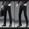 Korean Style Black Slim Fit Jeans for Men ATHLEXES