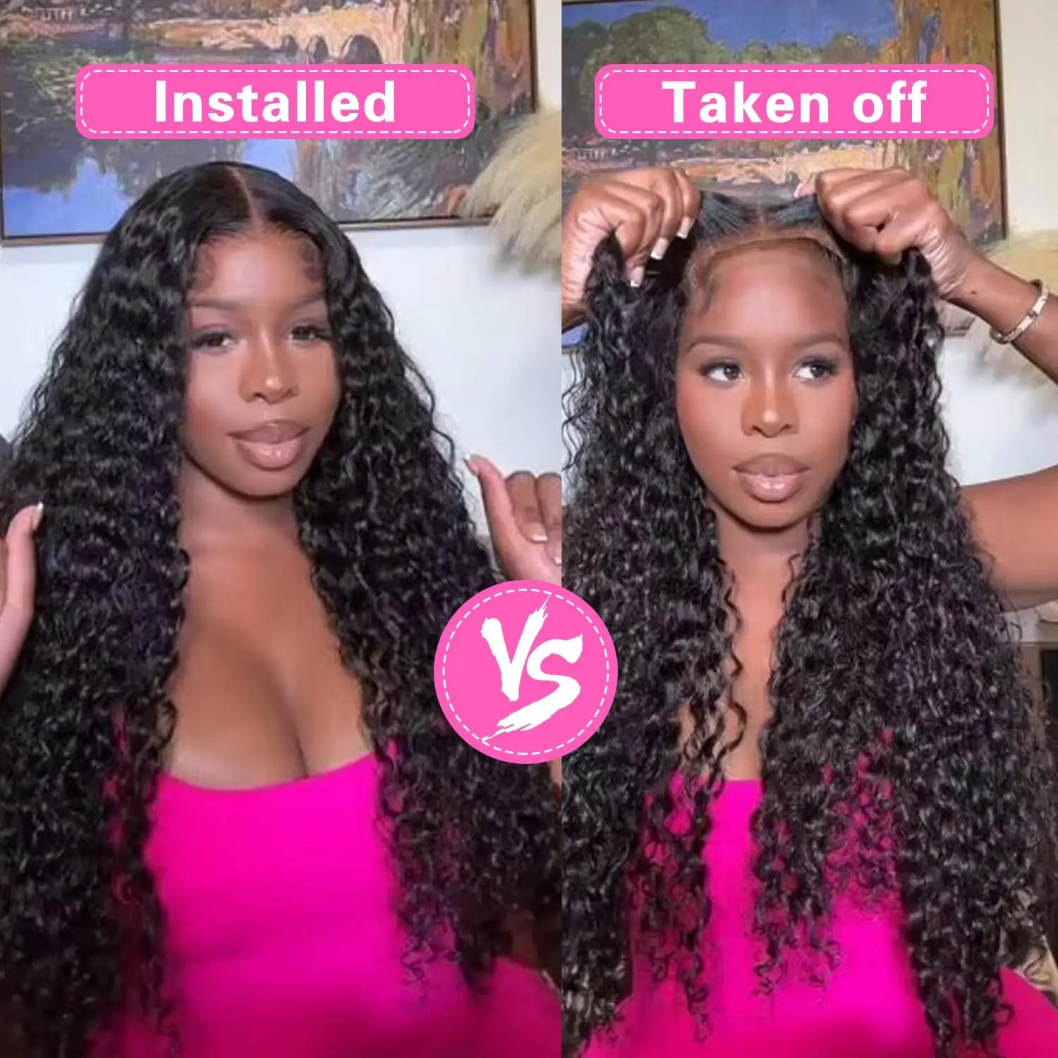 GlamWave Glueless Deep Wave Human Hair Wig ATHLEXES