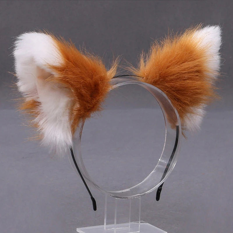 Lolita Fox Ear Faux Fur Cosplay Headband ATHLEXES