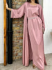 Eid Silky Satin Abaya Set ATHLEXES