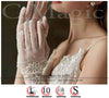 Elegant Floral Lace Wedding Gloves for Brides ATHLEXES