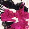 Sexy Underwear Set for Women Ultra-thin Lace Bra Thong ATHLEXES
