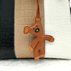 Colorful Teddy Dog Leather Keychain Pendant ATHLEXES
