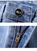 Light Blue Slim Fit Stretch Jeans for Men ATHLEXES