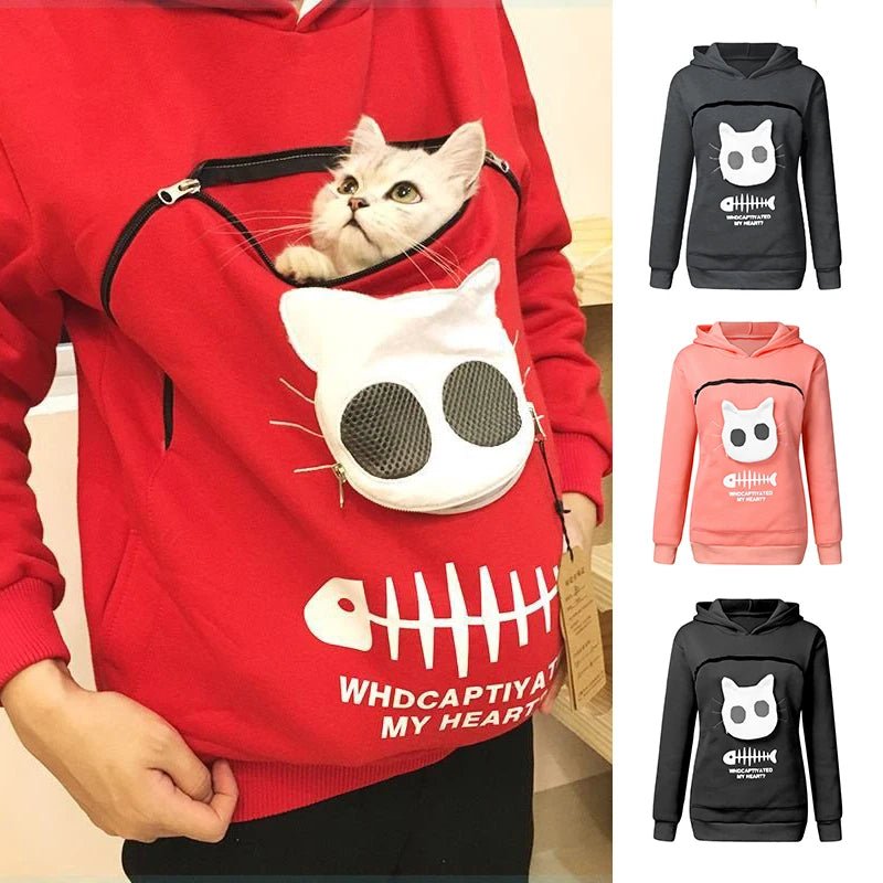 Cat Lovers Hoodie with Kangaroo Pouch ATHLEXES