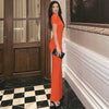 Elegant Backless Long Dress for Women ATHLEXES