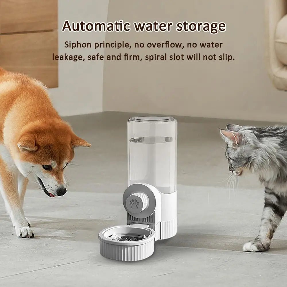 Pet Feeder Automatic Dog Feeder Hanger Water Dispenser Water Dispenser Auto Cat Feeder Dry Food Hang Dispenser Large Capacity ATHLEXES