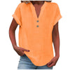 Breezy V Neck Cotton Linen Shirt for Women ATHLEXES