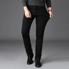 Classic Black Biker Stretch Denim Trousers ATHLEXES