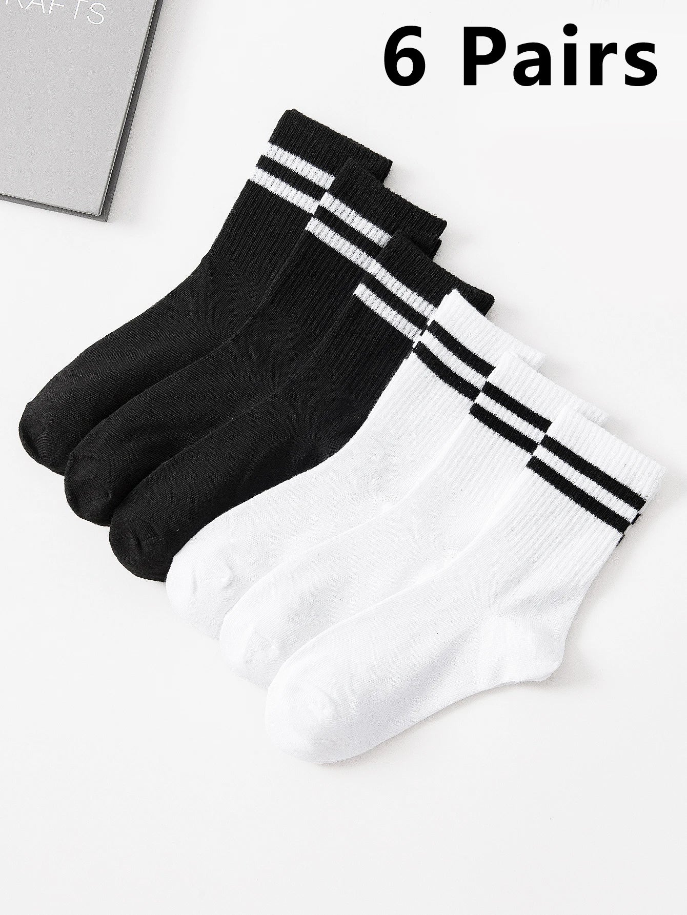 Men's Breathable Business Socks - 6 Pairs Set ATHLEXES