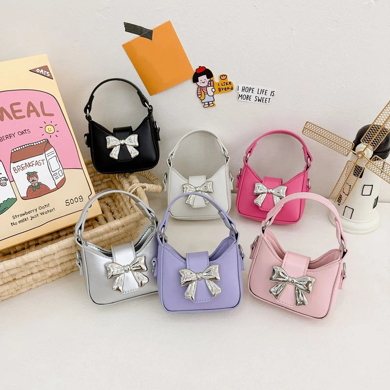 Charming Bowknot Princess Crossbody Bag for Girls ATHLEXES