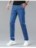 Light Blue Casual Denim Straight Fit Trousers ATHLEXES
