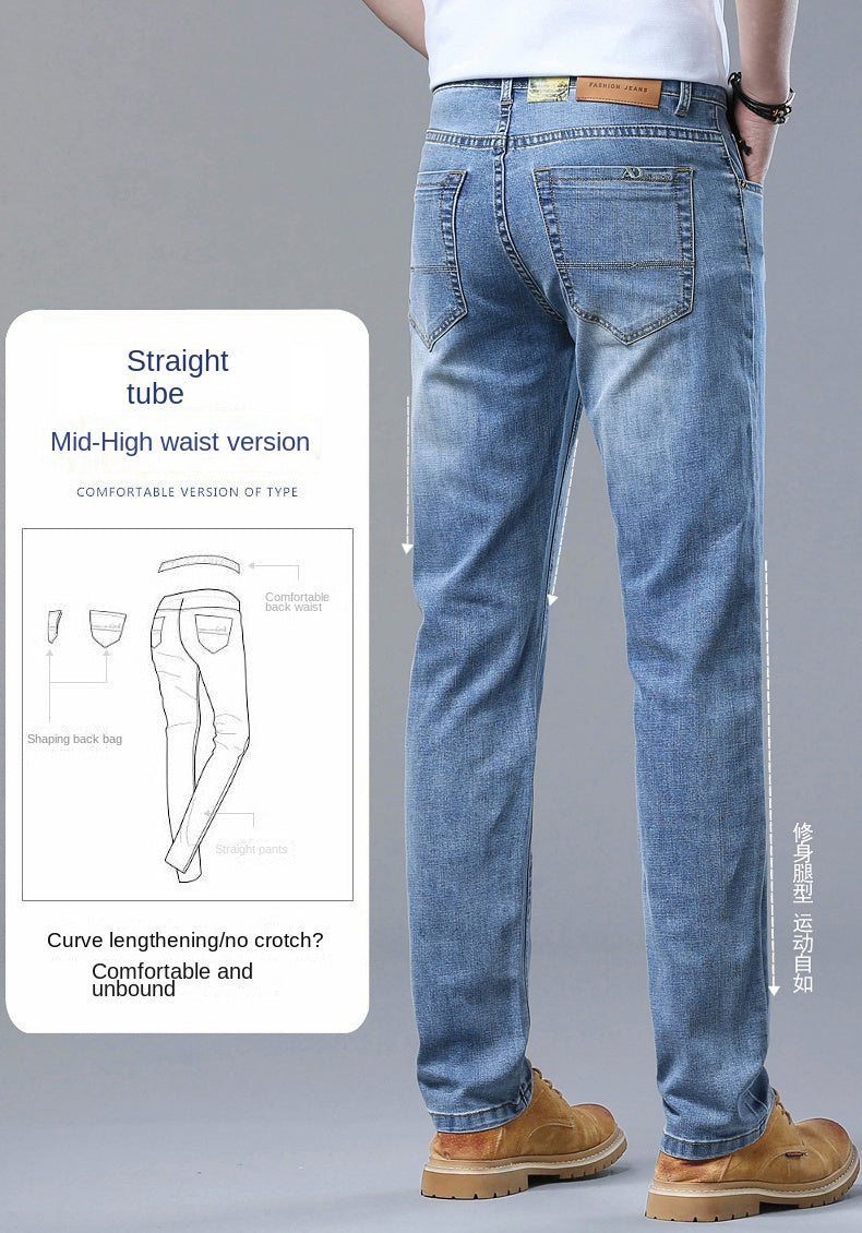 Luxury Classic Slim Fit Stretch Denim Jeans ATHLEXES