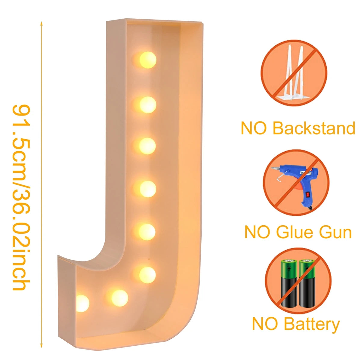 Giant LED Letter Light Box for Events & Decor ATHLEXES