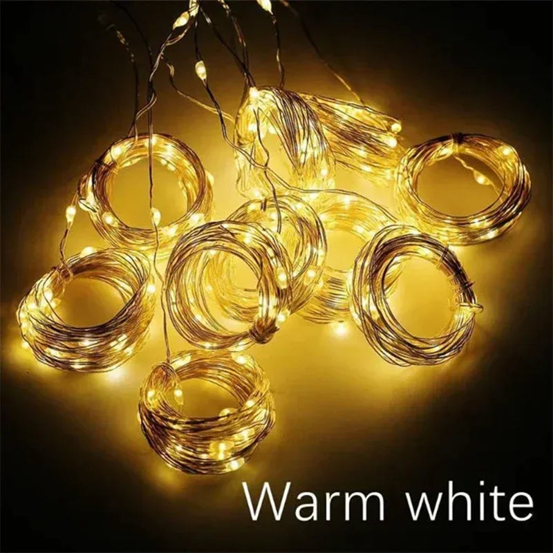 FairyGlow 3M LED Curtain String Lights USB Decor ATHLEXES