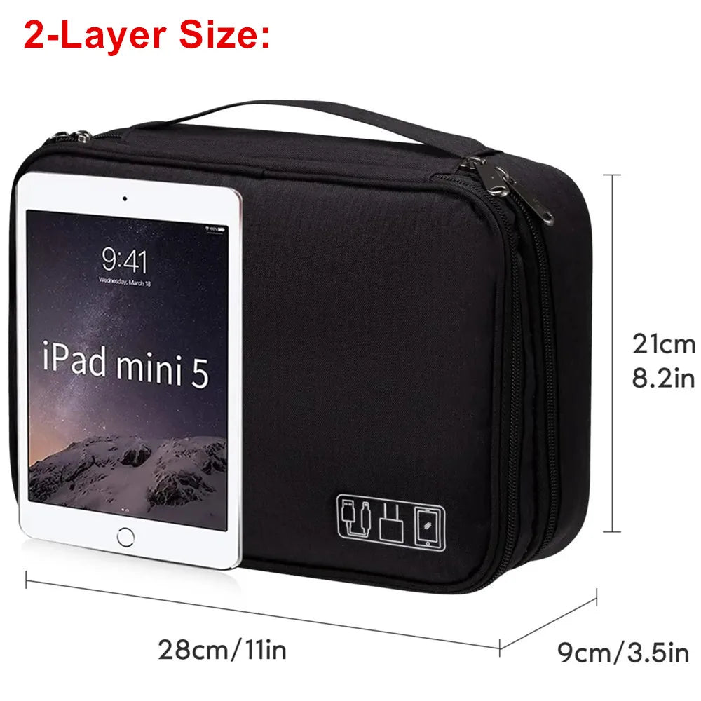 JBAILI Leather Waterproof Cable Organizer ATHLEXES