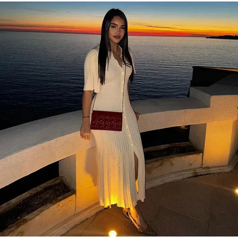 Elegant Summer Knit Dress for Women 2025 ATHLEXES