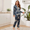 Autumn Pajama Women Silk Satin Set ATHLEXES