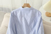 Autumn Chic Striped Cotton Oxford Shirt ATHLEXES