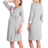 Chic Lace Maternity Nursing Pajamas Set ATHLEXES
