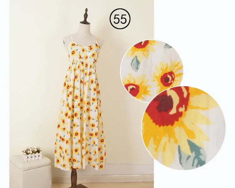 Floral Summer Maxi Halter Dress ATHLEXES