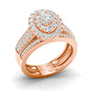 Romantic 925 Silver Bridal Double Rings Set ATHLEXES
