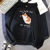 Cute Cat Print Oversized Hoodie for Women ATHLEXES