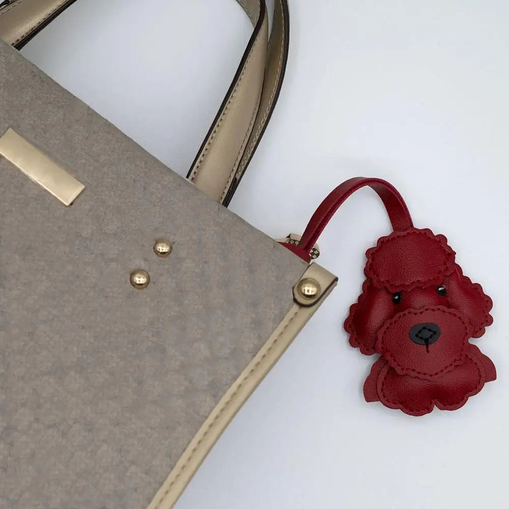 Cute Puppy PU Leather Key Ring Pendant ATHLEXES